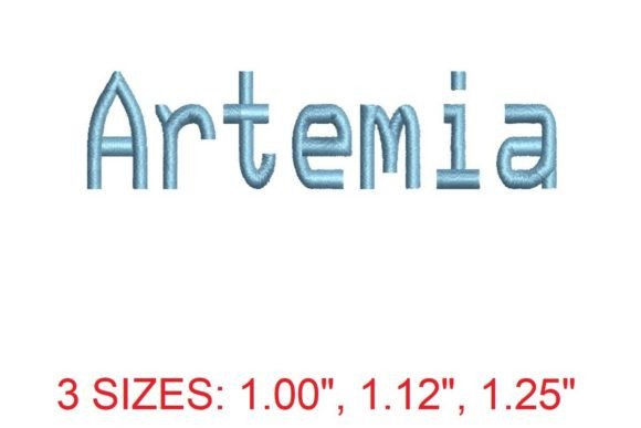 Artemia Embroidery Font: A Seasonal Delight
