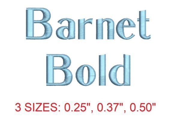 Barnet Bold Embroidery Font: A Standout Choice