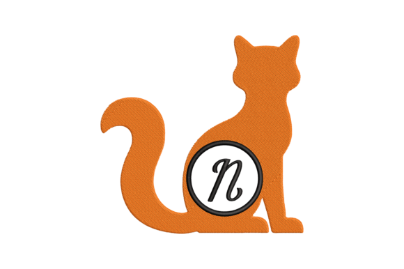 Charming Cat Letter N for Personalized Gifts