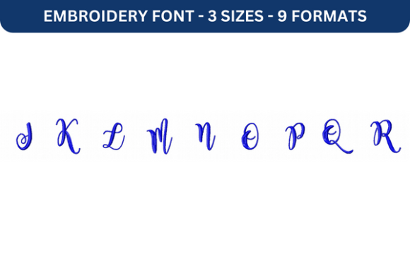 Elegant Magnolia Sky Font Upper J to R