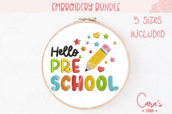 Embroidery Review: Hello Pre School Design
