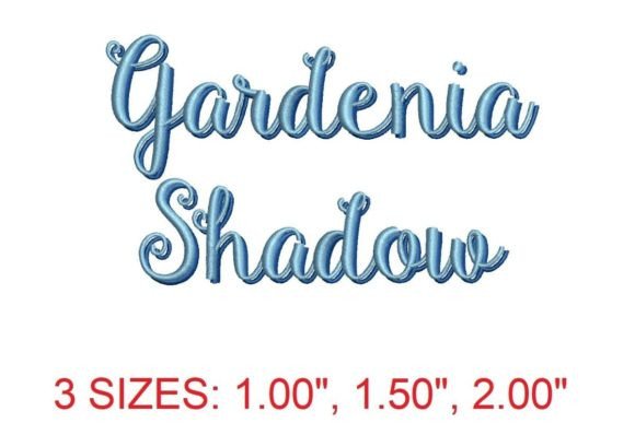 Gardenia Shadow Embroidery Font: A Detailed Review