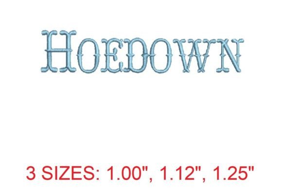 Hoedown Font: A Festive and Cozy Embroidery Choice