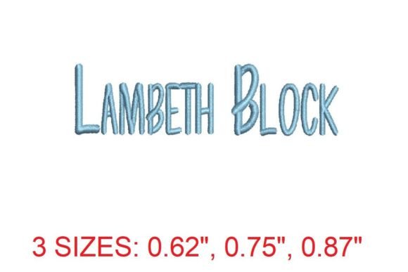 Lambeth Block Font: A Versatile Choice for Holiday Embroidery