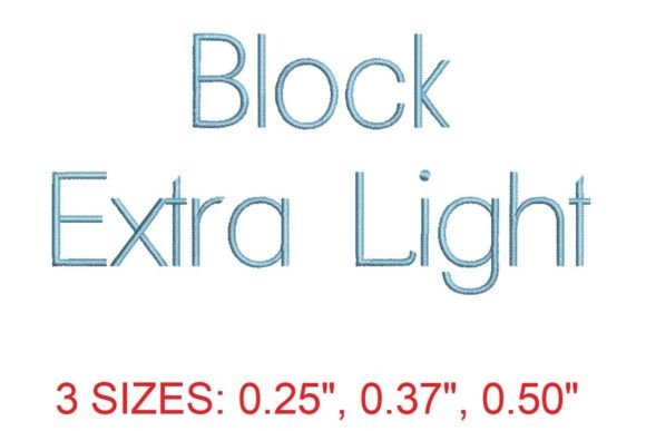 Minimalist Charm of Block Extra Light Font