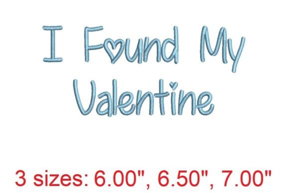Review: I Found My Valentine Embroidery Font