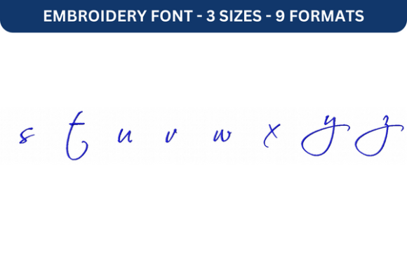Scriptina Font Lower S to Z: A Delicate Touch for Gifts