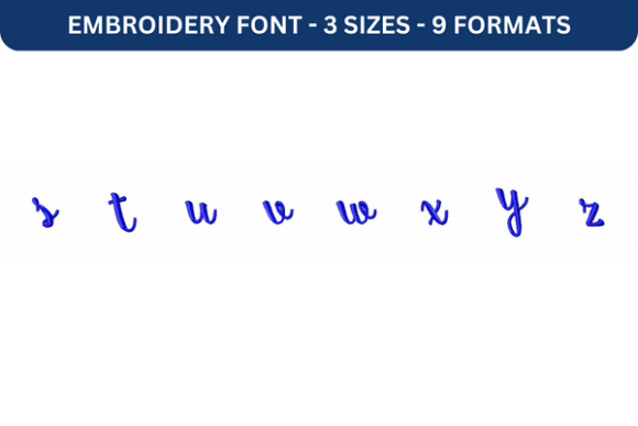 Smoothie Shoppe Font S to Z: A Stylish Embroidery Choice