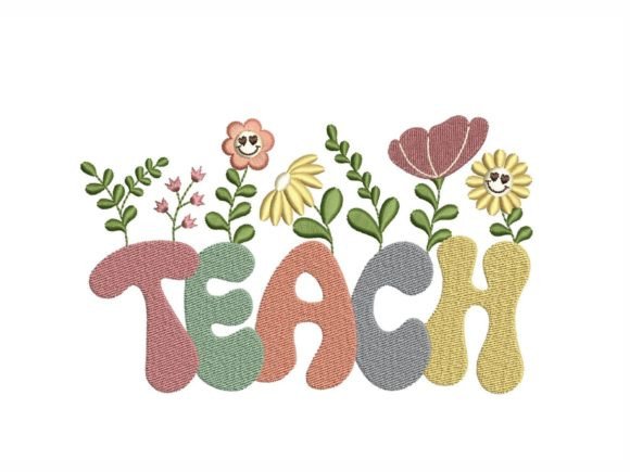 Teach: A Charming Embroidery Design for Craft Fairs