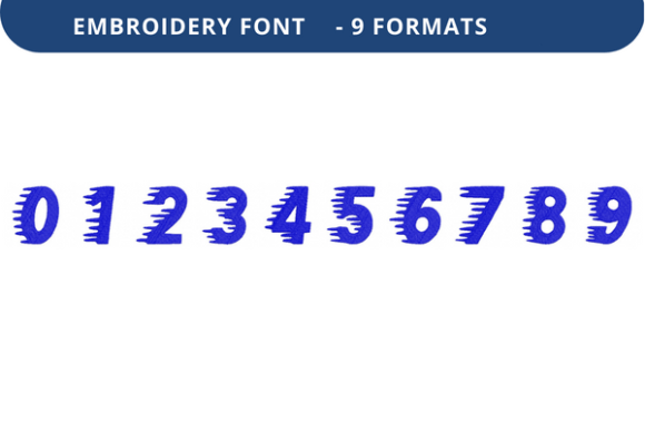 Winter Sprinter Font 0 to 9: A Versatile Embroidery Choice